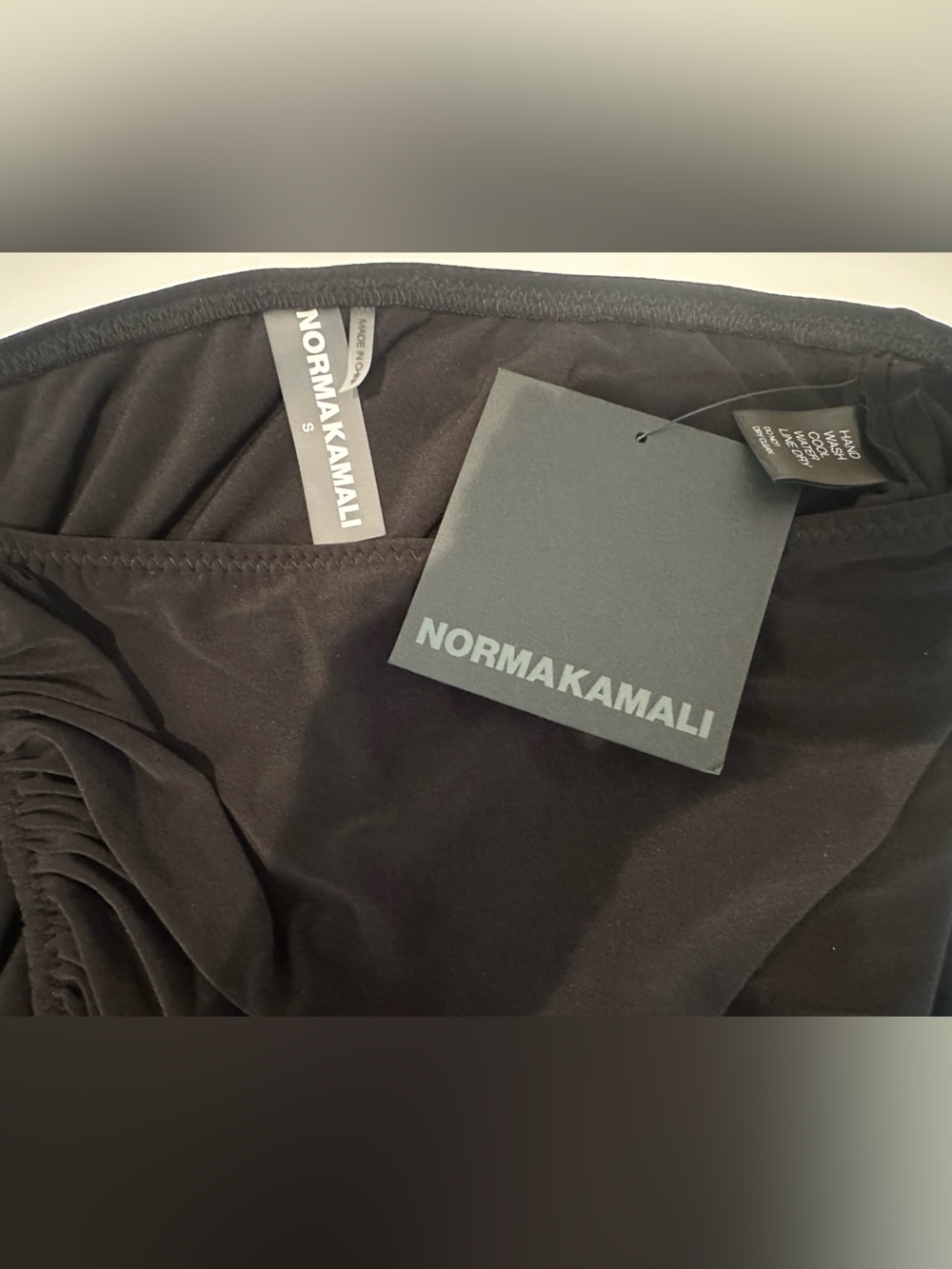 NWT Norma Kamali Diana One-Shoulder Swim Top - Picture 6 of 7